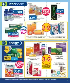 Clicks catalogue Page 19: Berocca Performance 50+ €79,99, Clicks Expert Advanced Liver Health Detox €310,00