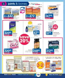 Clicks catalogue Page 22: THRESHHold Real MSM €320,00, Posteon Joint Health €31.200,00