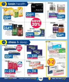 Clicks catalogue Page 26: Noolit Cognitive Products €156,00, Clicks Rescue Tablets €232,00