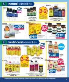 Clicks catalogue Page 27: Sela Bladder & Kidney, Women's or Clear Skin €40,99, A.Vogel Molkosan €360,00