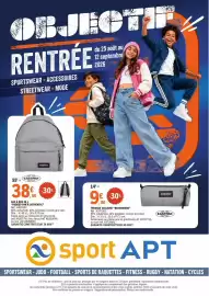 Catalogue E.Leclerc page 1: Eastpak trousse scolaire "benchmark" €9,80, EASTPAK SAC À DOS 24 L €38,50