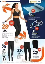 Catalogue E.Leclerc page 11: Adidas LEGGING LONG FEMME €20,00, Adidas LEGGING 3/4 FEMME €28,00