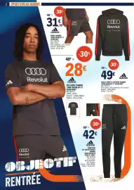 Catalogue E.Leclerc page 2: Adidas pantalon de survêtement homme "audi revolut team f1 dna" €42,00