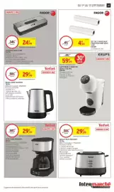 Catalogue Intermarché Hyper page 43: KRUPS CAFETIÈRE A DOSETTE GÉNIO S BLANC €59,99, Tefal Bouilloire Equinox €29,99