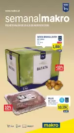 Catálogo Makro semana 35 Página 1: Batata branca jovem metro chef €1,88, Polvo metro chef €10,19