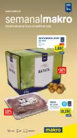 Catálogo Makro semana 35 Página 1: Batata branca jovem metro chef €1,88, Polvo metro chef €10,19