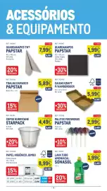 Catálogo Makro semana 35 Página 19: Guardanapos papstar €1,99, Copos hurricane starpack €4,49