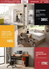 Folheto Atrapamuebles Página 10: Cama estudo spylo €385,00, Escritorio gaming tezaur 212 €179,00