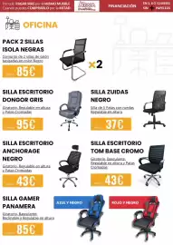 Folheto Atrapamuebles Página 9: Silla escritorio dongor gris €95,00, Silla escritorio anchorage negro €43,00