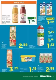 Folleto HiperDino Página 17: Innocent smoothie de mango, maracuyá y manzana, fresa y plátano o kiwi, manzana y lima €1,75