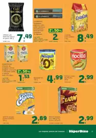 Folleto HiperDino Página 21: Ortega café serie oro natural €7,49, Nestlé cereales Golden Grahams €2,89