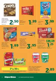 Folleto HiperDino Página 22: Corny barritas muesli chocolate, avellana, chocolate negro o coco €2,50