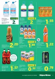 Folleto HiperDino Página 27: Clipper naranja €1,22, Bezoia agua de mineralizacion muy debil €2,00