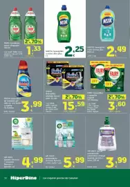 Folleto HiperDino Página 36: Mistol lavavajillas a mano ultra plus €2,25, Mistol lavavajillas mano derma plus €2,49