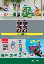 Folleto HiperDino Página 37: Vileda fregona hilo microfibra premium €2,99, Vileda bayeta microfibra €3,99
