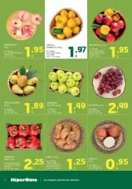 Folleto HiperDino Página 4: Nectarina €1,95, Pimiento rojo €2,25