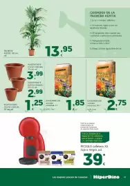 Folleto HiperDino Página 41: Ecoterraflor sustrato universal €2,75, Piccolo cafetera XS €39,00