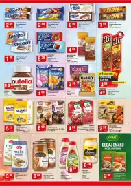 Chorten gazetka Strona 3: Czekolada mleczna truskawkowa E.Wedel €5,39, Galaretka Gellwe wata cukrowa €1,59