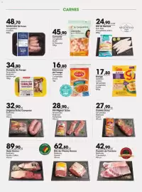 Encarte Zaffari Página 11: Sobrecosta de frango temperada €16,80, Camarão congelado €45,90