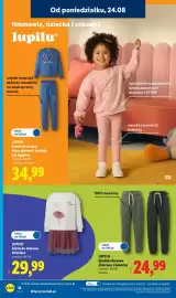 Lidl gazetka tydzień 35 Strona 22: LUPILU Spodnie dresowe dziecięce z bawełny €24,99