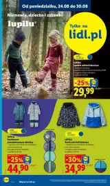 Lidl gazetka tydzień 35 Strona 26: Kurtka softshell dziecięca €34,99, Kombinezon przeciwdeszczowy dziecięcy €44,90
