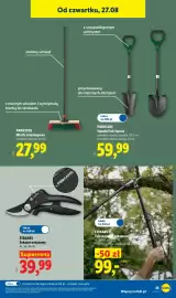 Lidl gazetka tydzień 35 Strona 45: FISKARS Sekator nożycowy €39,99, PARKSIDE Miotła teleskopowa €27,99