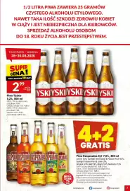 Twój Market gazetka tydzień 35 Strona 7: Piwo Tyskie €2,99, Piwo Desperados €3,93