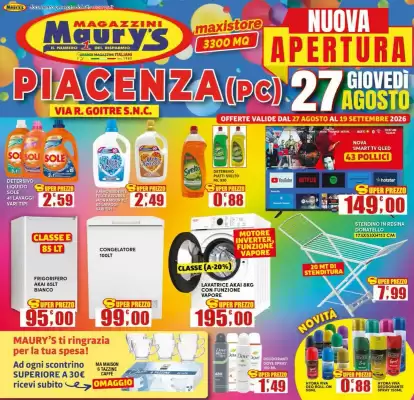 Volantino Maury's (valido fino al 19-09)