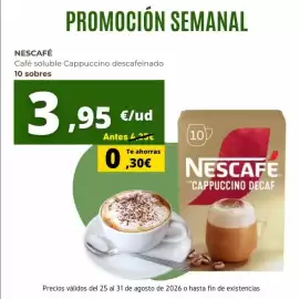 Folleto Tu Trébol Hipermercados semana 35 Página 8: Nescafe cappuccino decaf €3,95