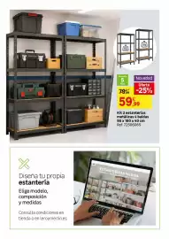 Catálogo Leroy Merlin Página 18: Kit 2 estanterias métaticas 4 balas €59,99