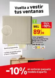 Catálogo Leroy Merlin Página 25: Home - estor plegable paqueto esparto liso beige €89,99