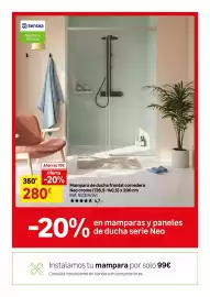 Catálogo Leroy Merlin Página 50: Senseo - mampara de ducha frontal corredera neo cromo €280,00