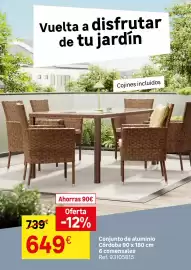 Catálogo Leroy Merlin Página 65: Conjunto de aluminio cordoba 90 x 180 cm 6 comensales €649,00