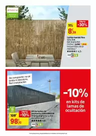 Catálogo Leroy Merlin Página 71: Premium - kit de lamas de ocultación gris 1x2,5m €98,10, Home - canizo bambú fino €8,39