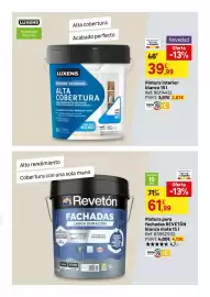 Catálogo Leroy Merlin Página 76: Sola - pintura para fachadas €61,99, Luxens - pintura interior blanco 15l €39,99