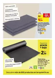 Catálogo Leroy Merlin Página 81: Fabricado en españa - 1 rollo lamina cooval-lastvel 30 densidad €2,59