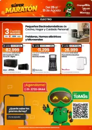 Catálogo Changomas semana 35 Página 11: Electrolux cafetera €67.794,00, Moulinex pava eléctrica €80.997,00