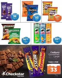 Check Star catalogue Page 6: Cadbury Slab €36,00, Willards Cheasnaks €12,99