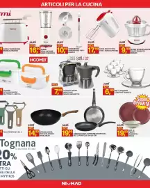 Volantino Ni Hao Market Pagina 9: Set 6 tazzine con piatto 95cc €6,99, Tognana Moka induzione €7,99