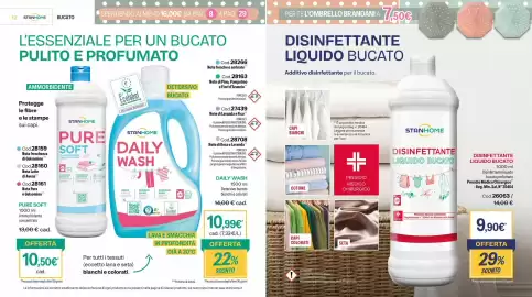 Catalogo Stanhome Pagina 7: Disinfettante liquido bucato Stanhome €9,90, Stanhome Pure Soft €13,00