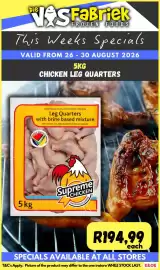 Die Visfabriek catalogue Page 8: Supreme Chicken Leg Quarters with brine based mixture €194,99
