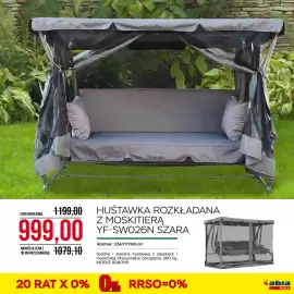 Abra gazetka Strona 11: HUŚTAWKA ROZKŁADANA Z MOSKITIERĄ YF-SW026N SZARA €999,00