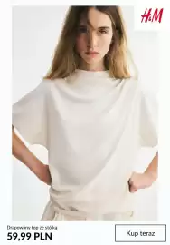 H&M gazetka tydzień 35 Strona 2: Drapowany top ze stójką H & M €59,99