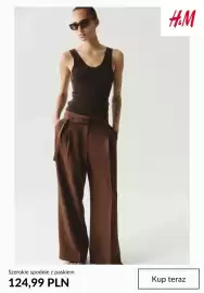 H&M gazetka tydzień 35 Strona 8: Szerokie spodnie z paskiem H & M €124,99