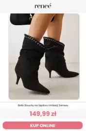 Renee magazyn Strona 3: Botki slouchy na szpilce z imitacji zamszu Reneé €149,99