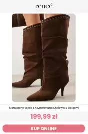 Renee magazyn Strona 8: Marszczone kozaki z asymetryczną cholewką z oczkami Reneé €199,99