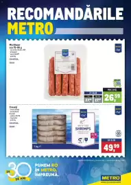 Catalog Metro săptămâna 35 Pagină 1: Metro Chef Mici Bucur €26,59, Metro Chef White Tiger Shrimps €49,99