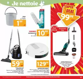 Catalogue Trafic semaine 35 page 11: Rowenta ASPIRATEUR €59,99, LEIFHEIT SUPERDUSTER XL €10,99