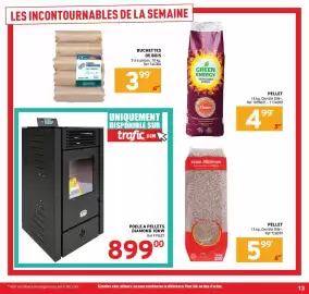 Catalogue Trafic semaine 35 page 13: DIAMOND Poêle à pellets €899,00, PURE PREMIUM PELLET €5,99