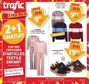 Catalogue Trafic semaine 35 page 15: ENSEMBLE 2 PIECES JOGGING FILLE €9,99